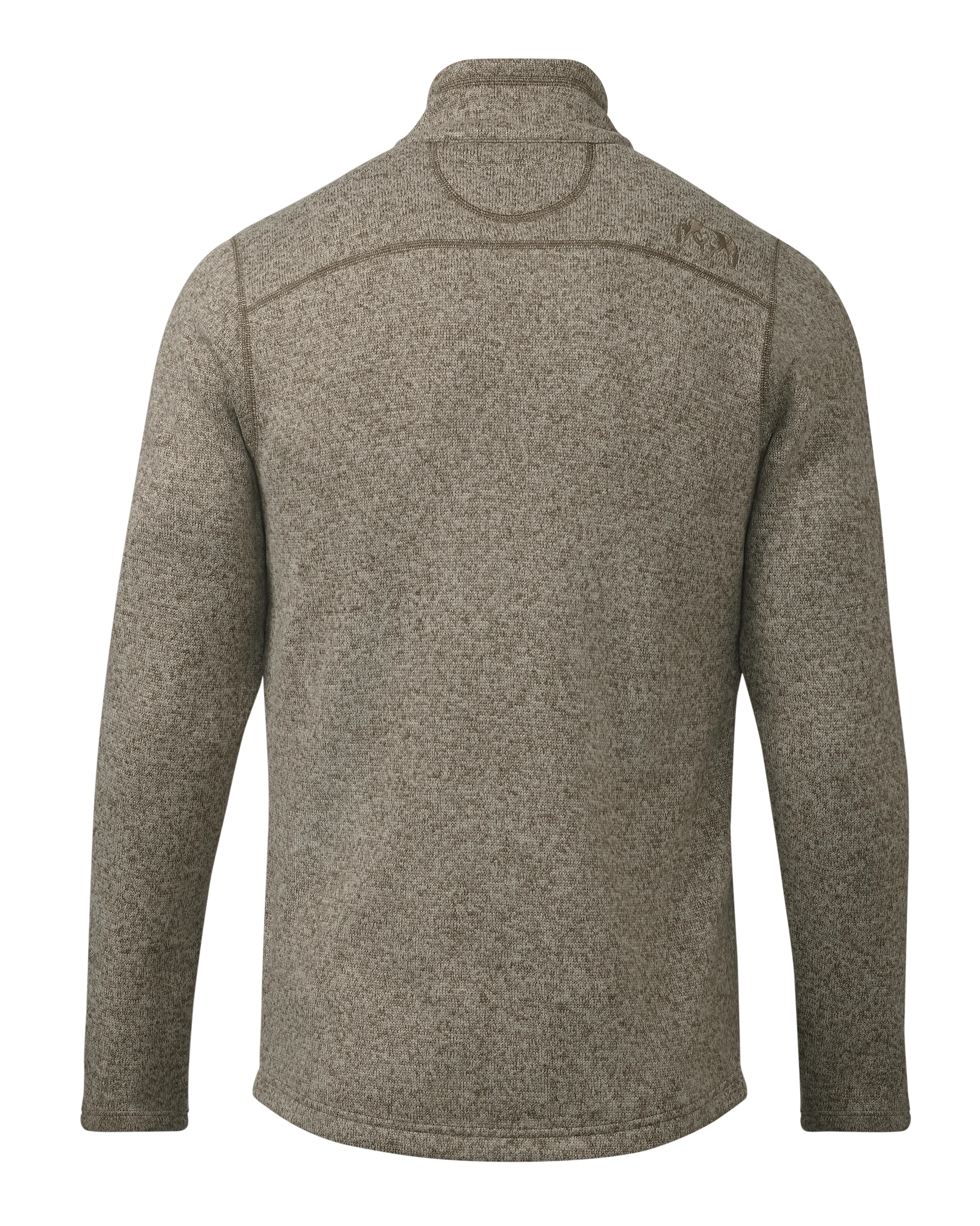 Alternative view of Base Camp Full Zip Sweater | Khaki Heather