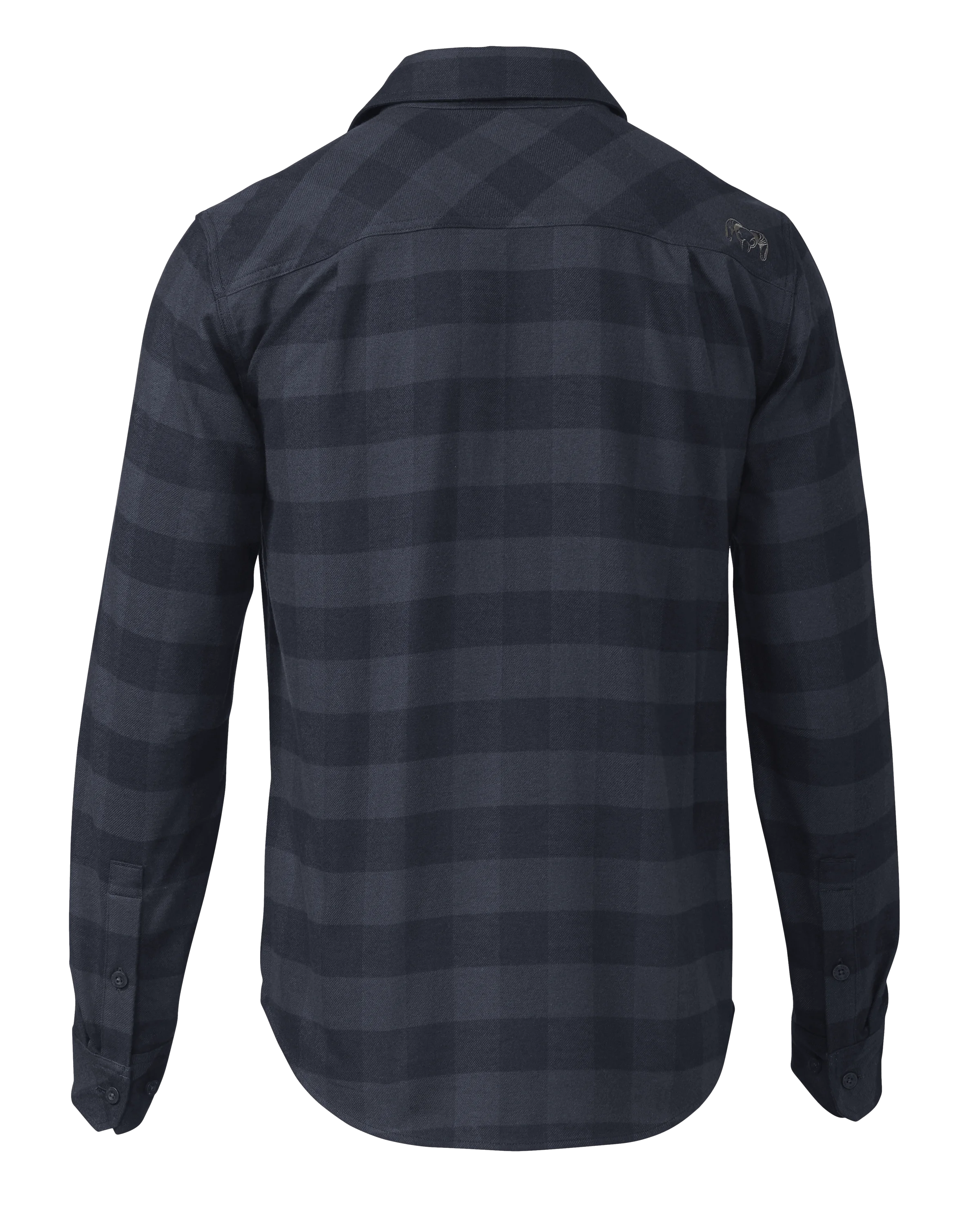 Outlet Field Flannel Shirt | Steel Blue Buffalo Check - Image 2