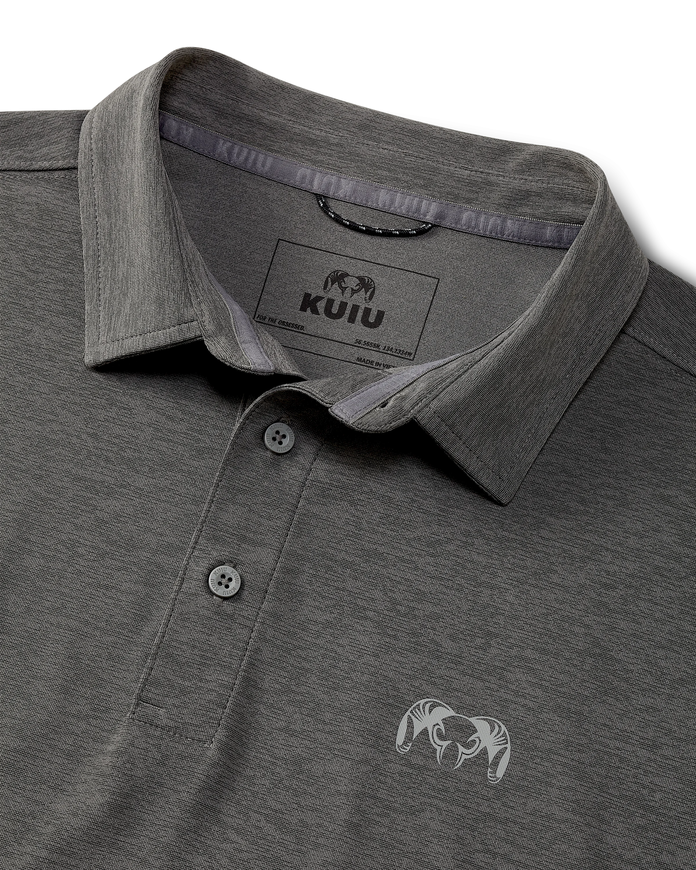 Alternative view of KUIU Performance Polo | Heather Stone