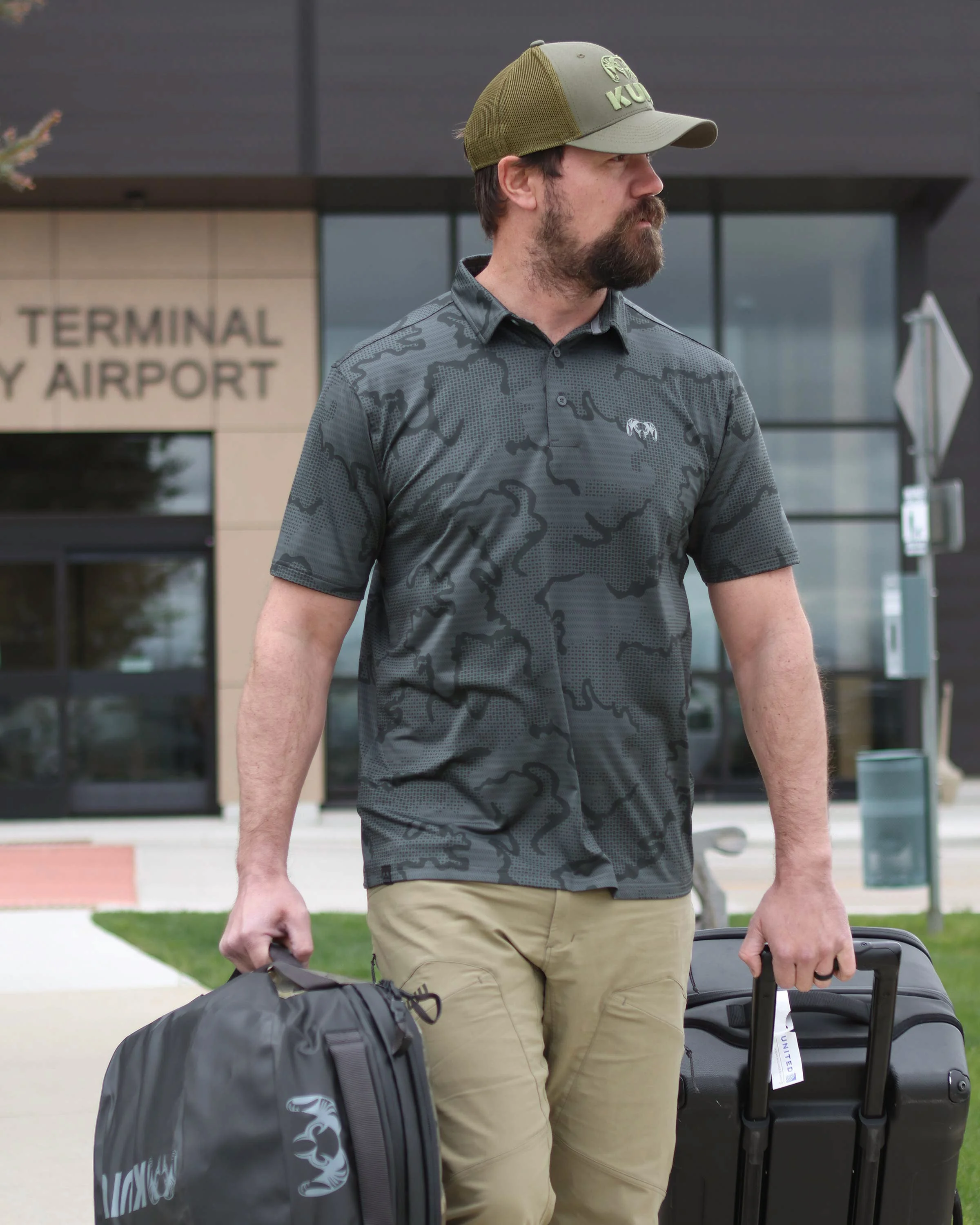 KUIU Performance Polo | Heather Resin - Image 2