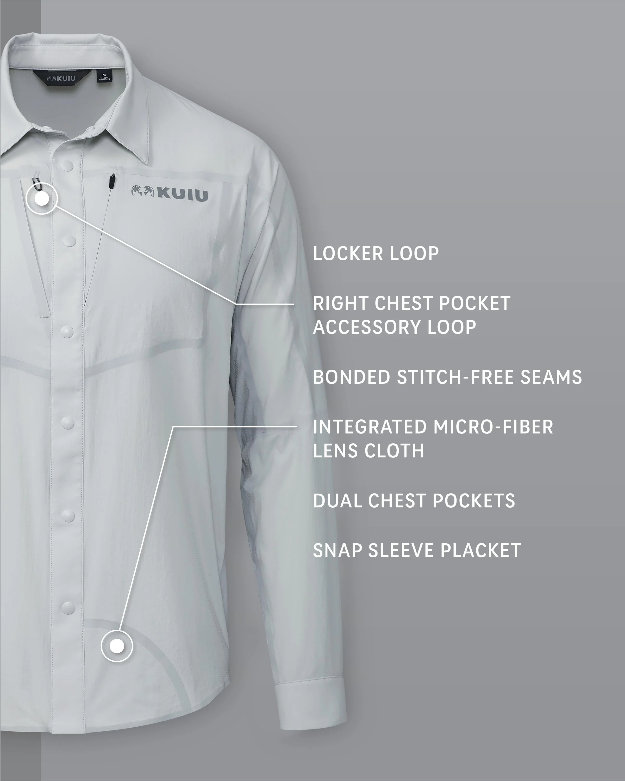 Outlet Salton LS Shirt | Lunar - Image 2