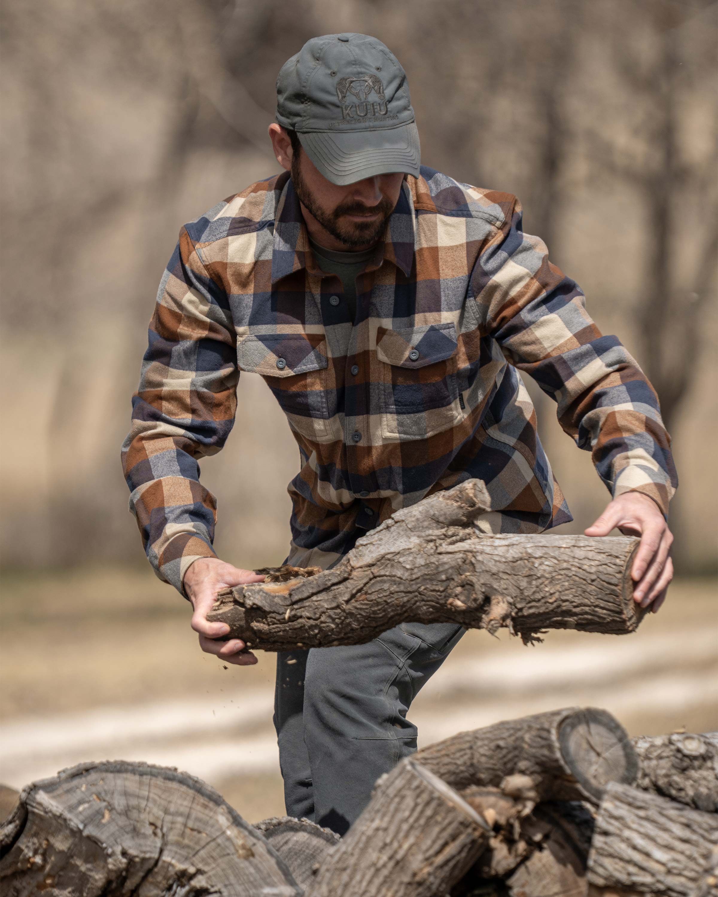 Field Flannel Shirt | Saddle Trio - Image 4