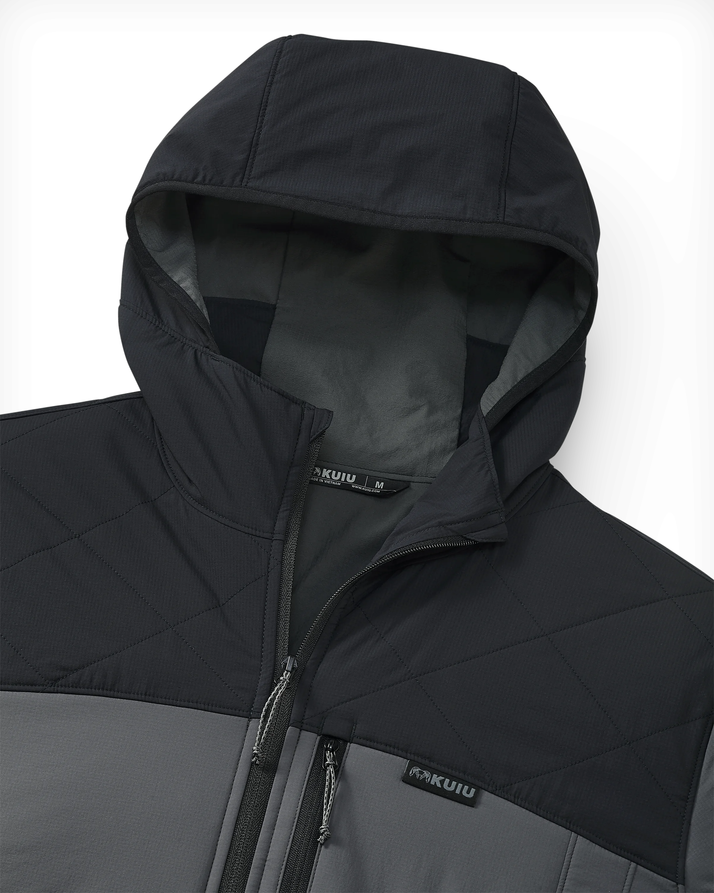 Transit Packable Hooded Jacket | Black/Gunmetal - Image 3