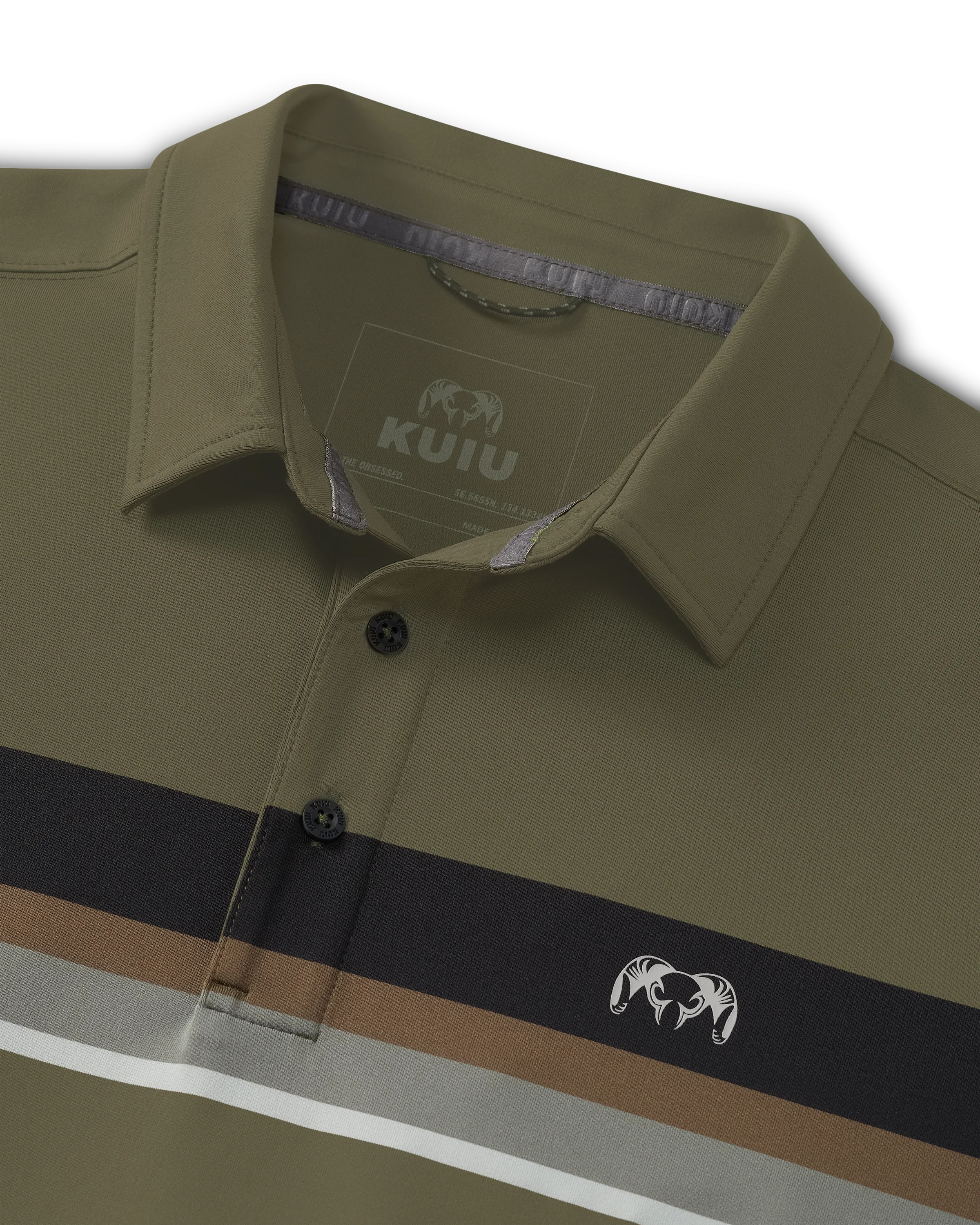 KUIU Performance Polo Stripe | Evergreen Chest Stripe - Image 2