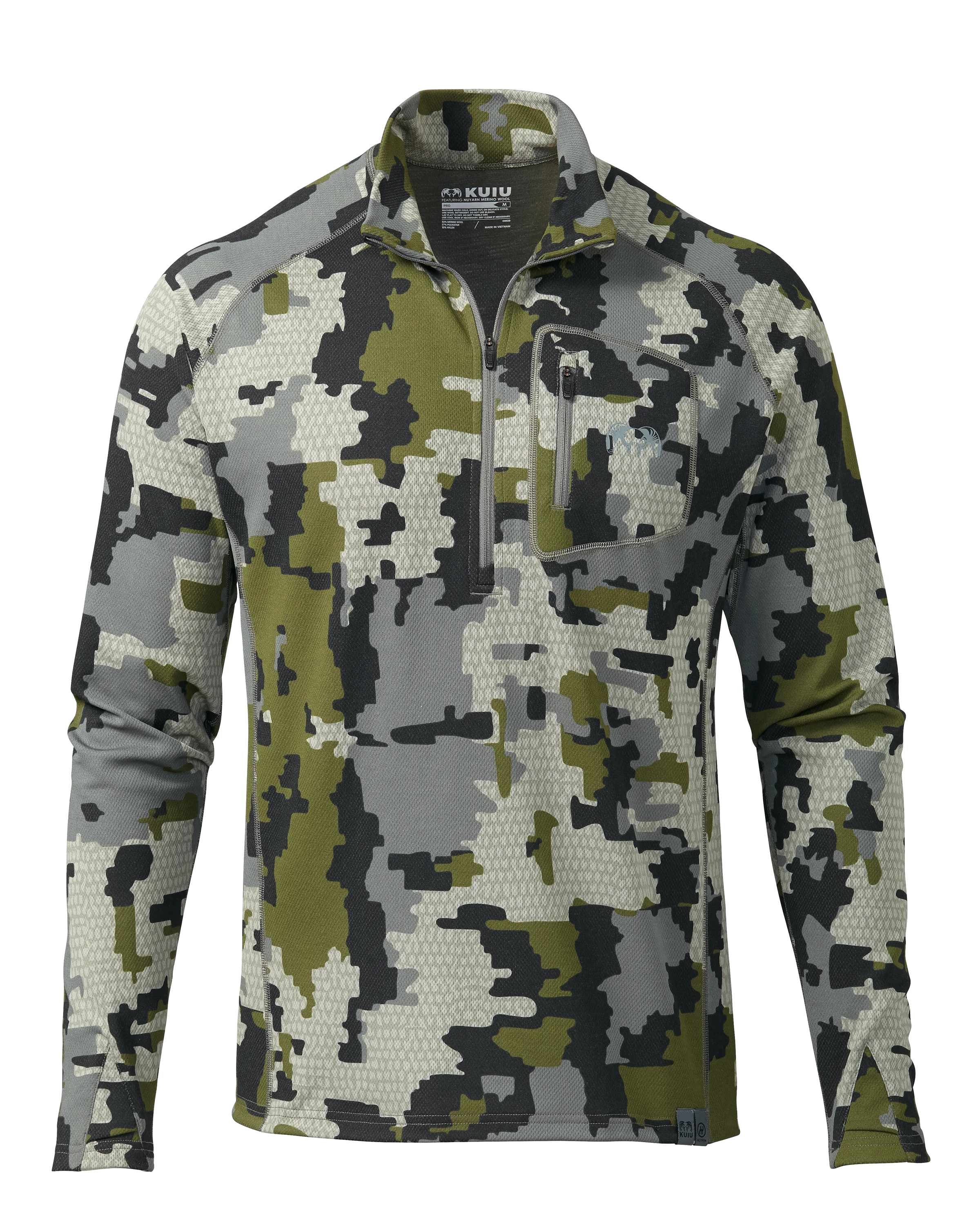 PRO Merino 200 Zip-T | Verde