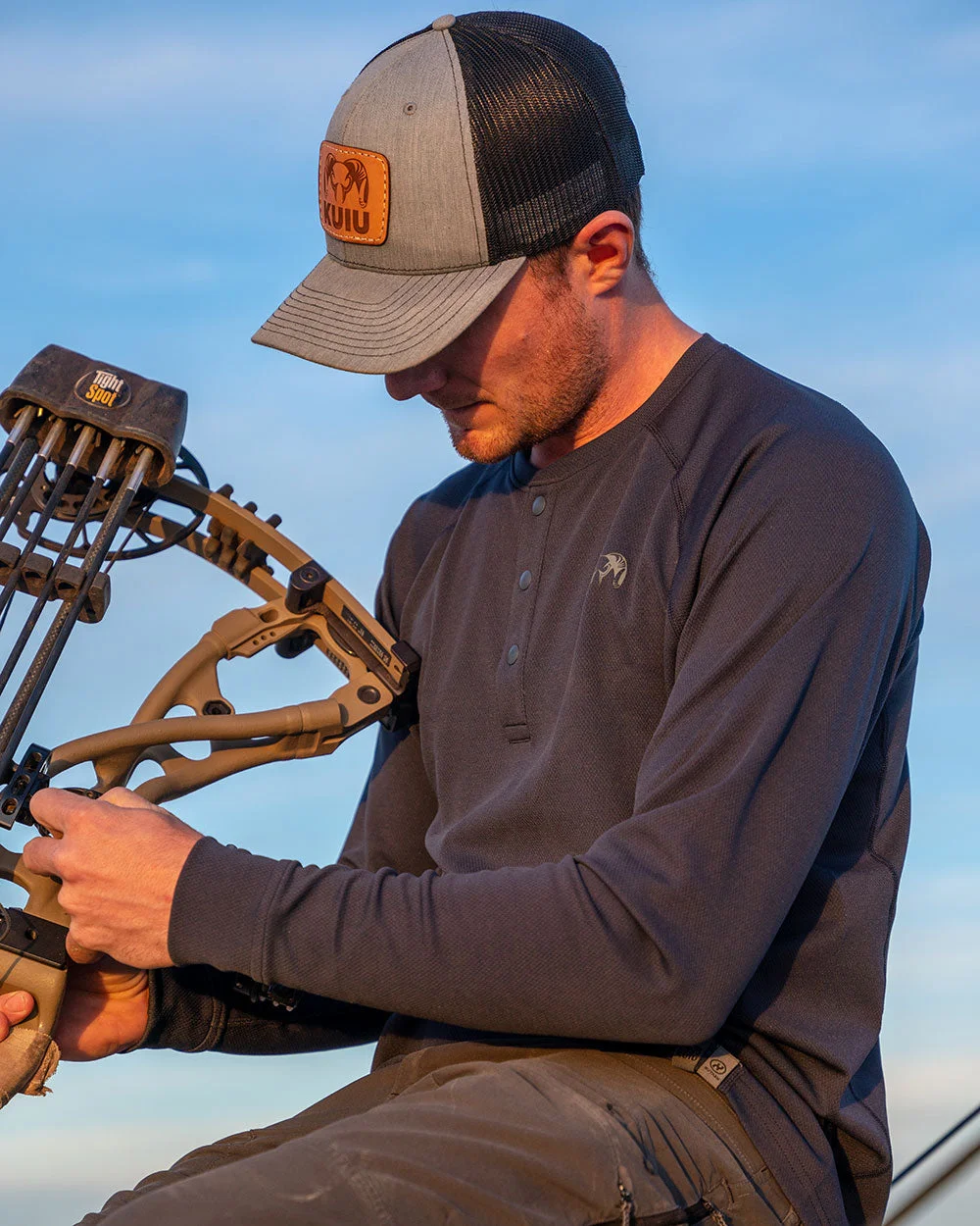 PRO Merino 200 Henley | Ash - Image 3