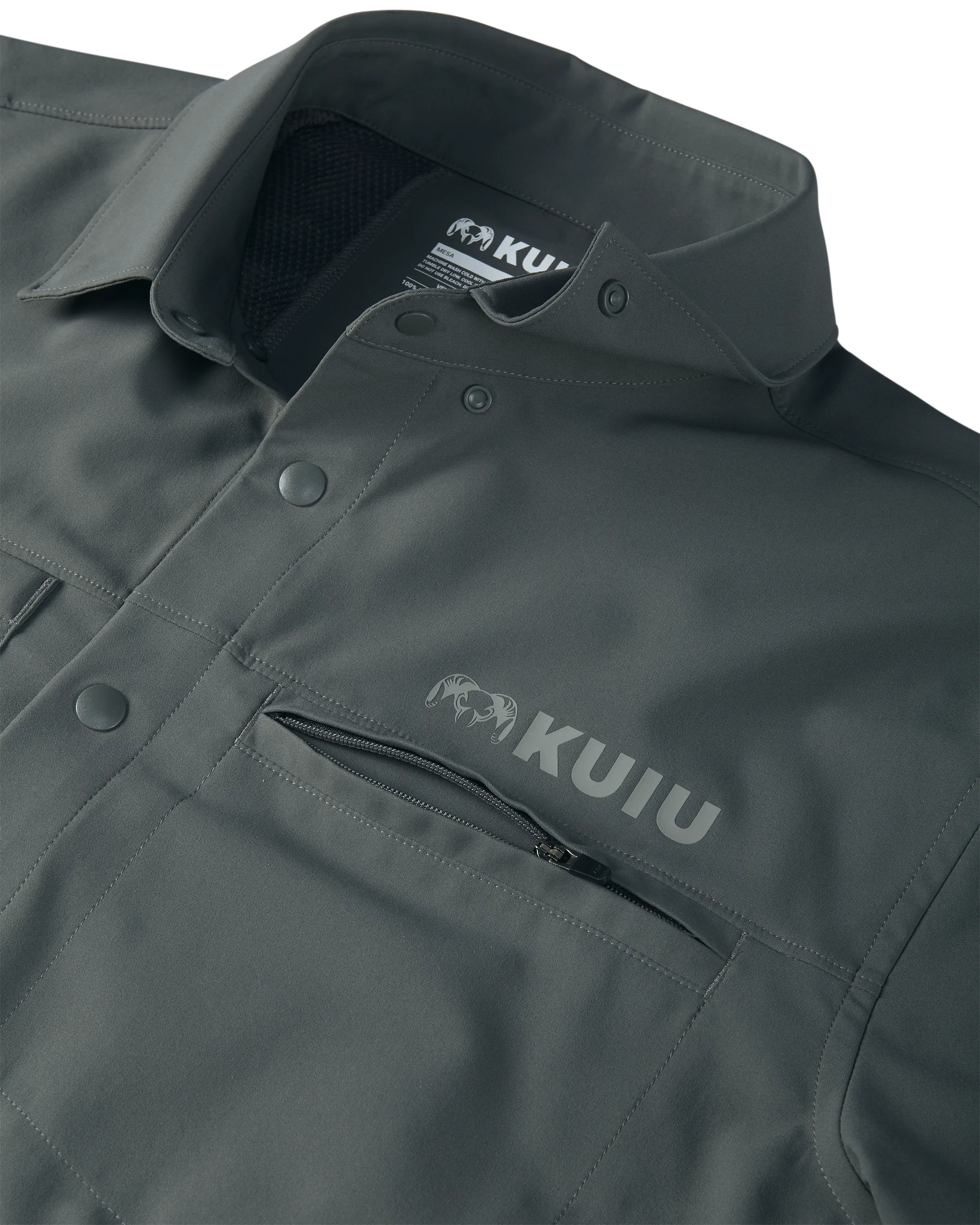 Mesa Vented SS Snap Shirt | Stone - Image 4