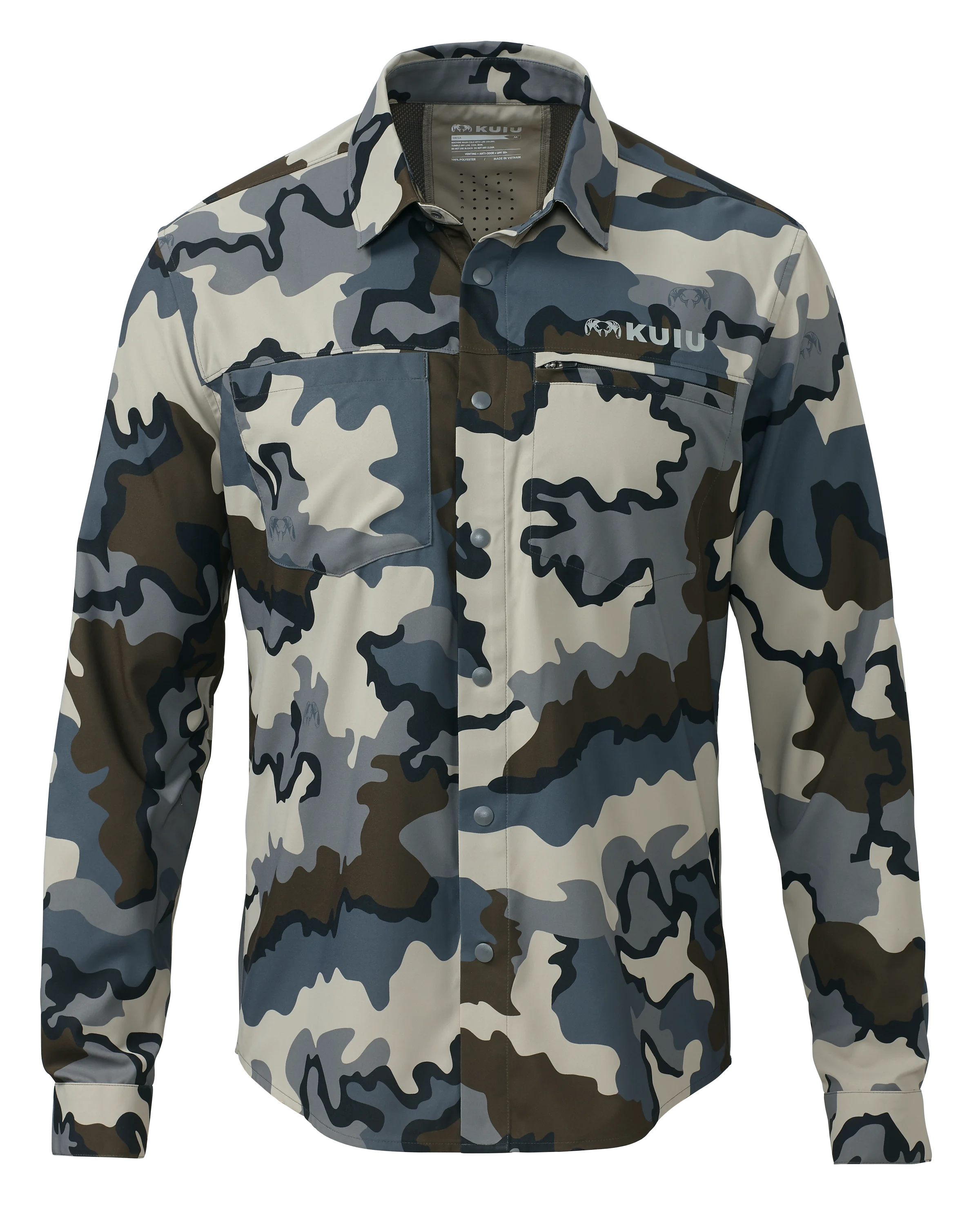 Outlet Mesa Vented LS Snap Shirt | Vias