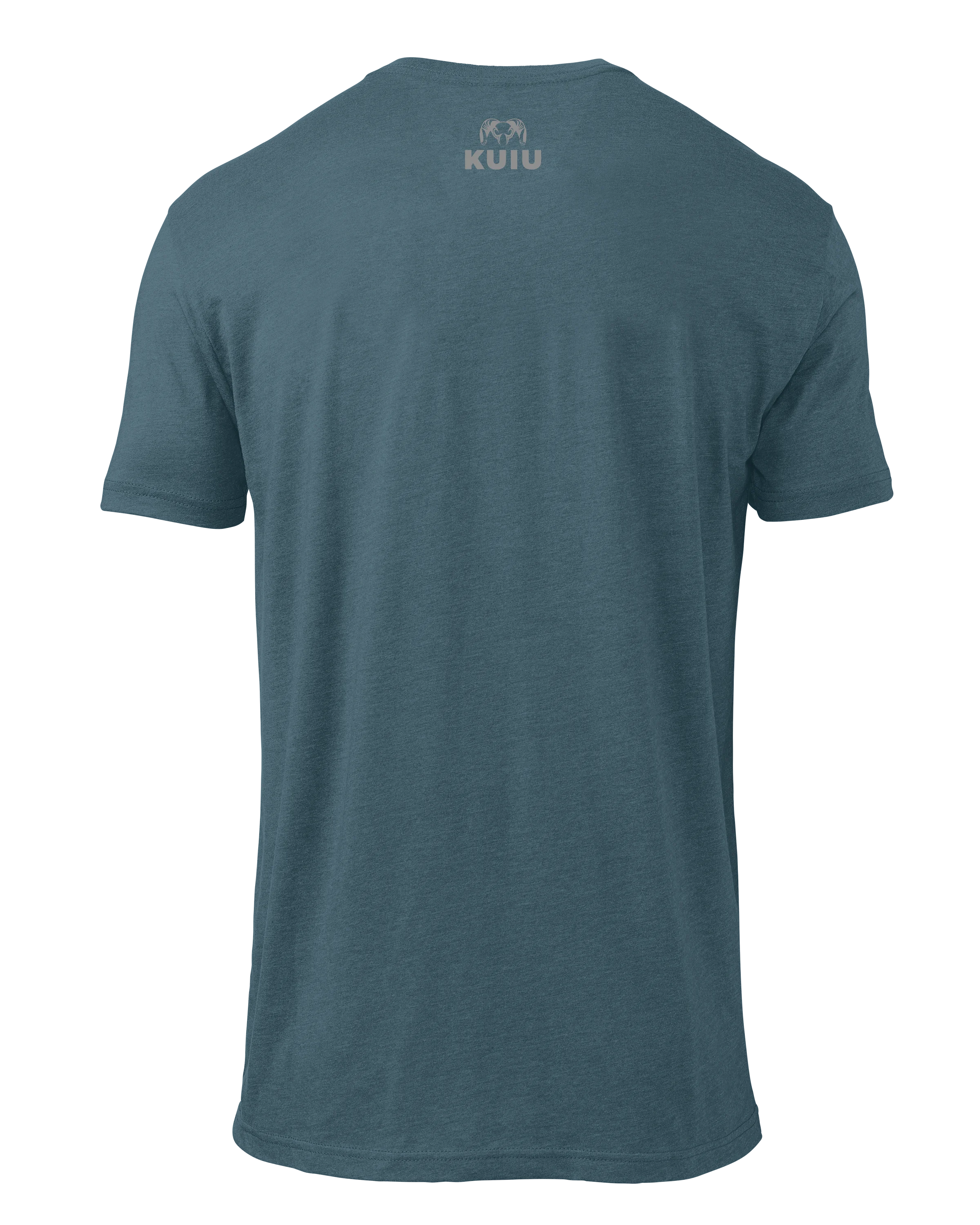 KUIU Topo Block Logo T-Shirt | Indigo - Image 2