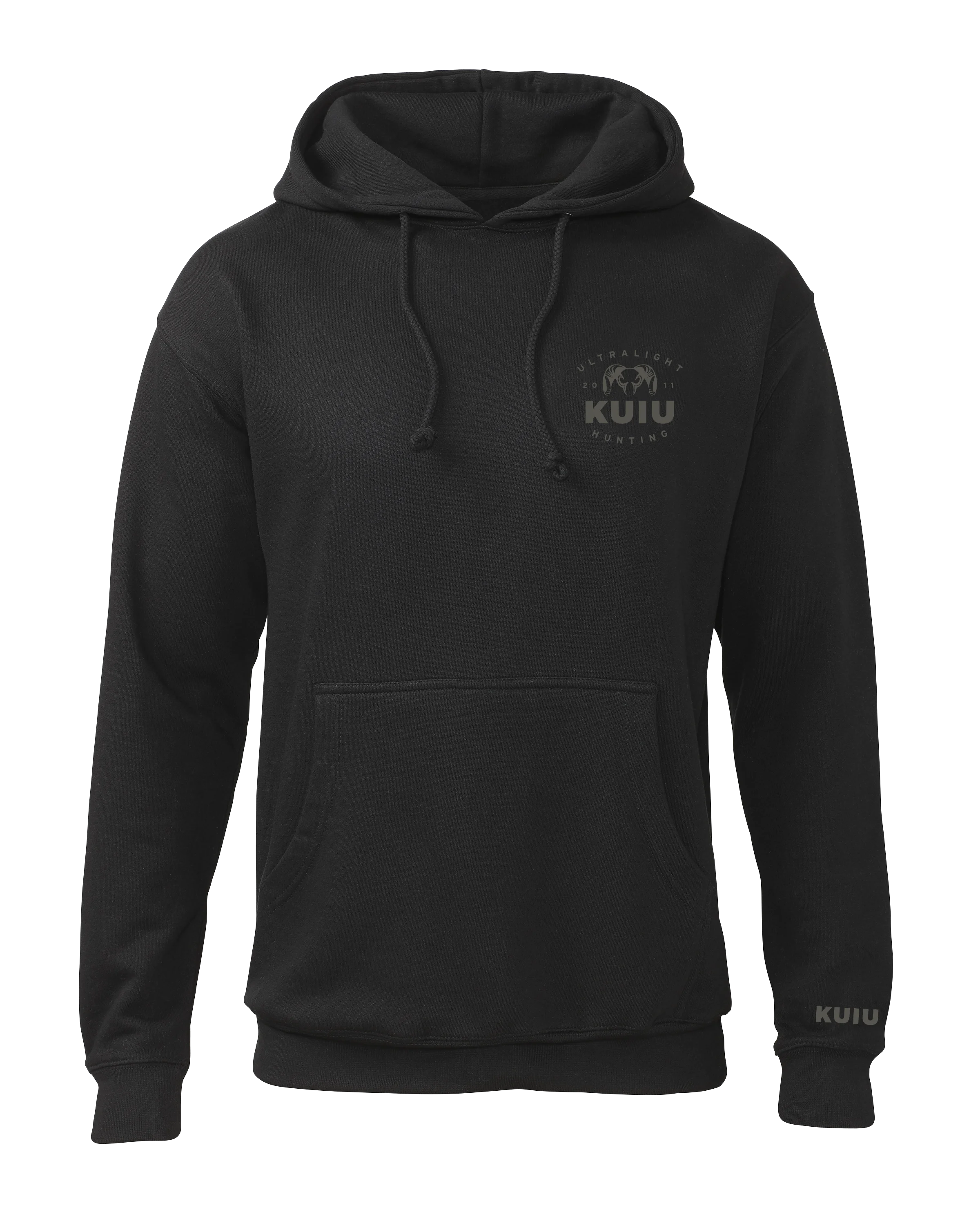 KUIU Ultralight Chest Logo Hoodie | Black