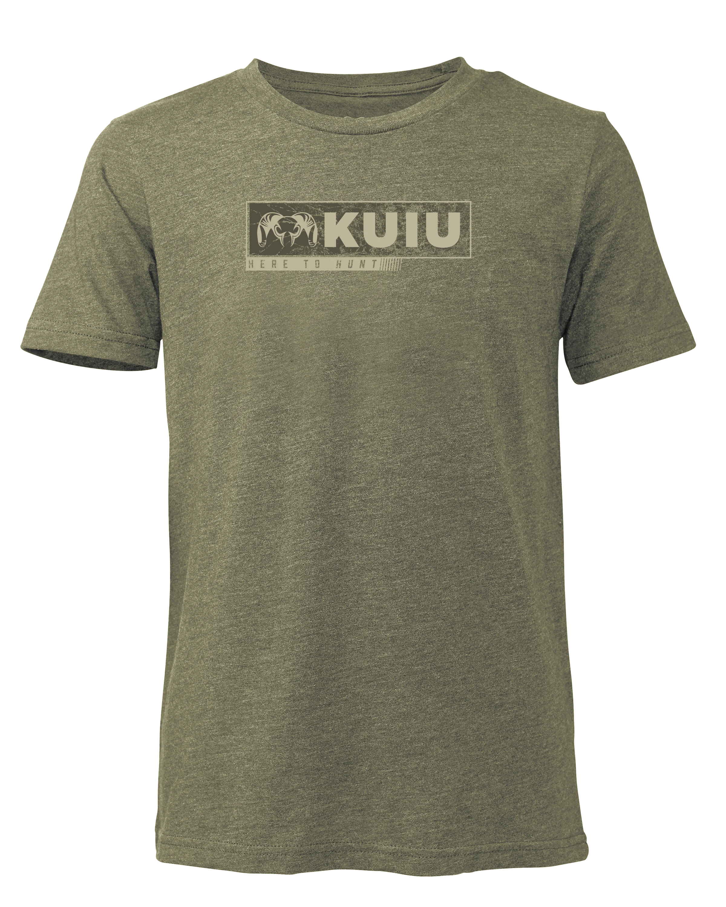 Youth Here to Hunt Gritstone T-Shirt | Military Green