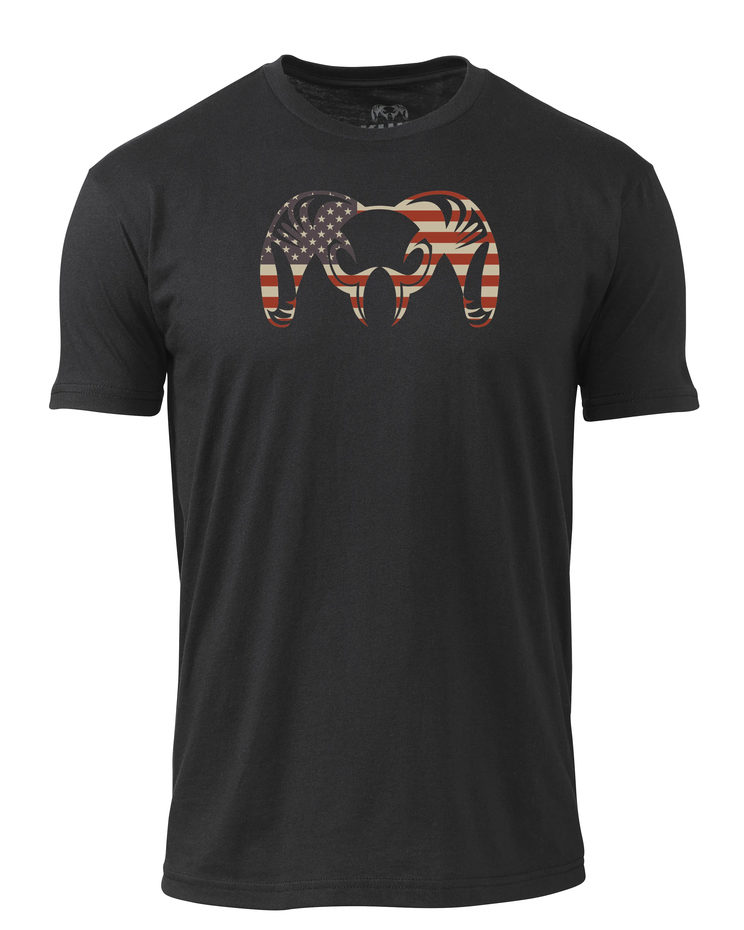 KUIU Solid Patriotic Ram T-Shirt | Black