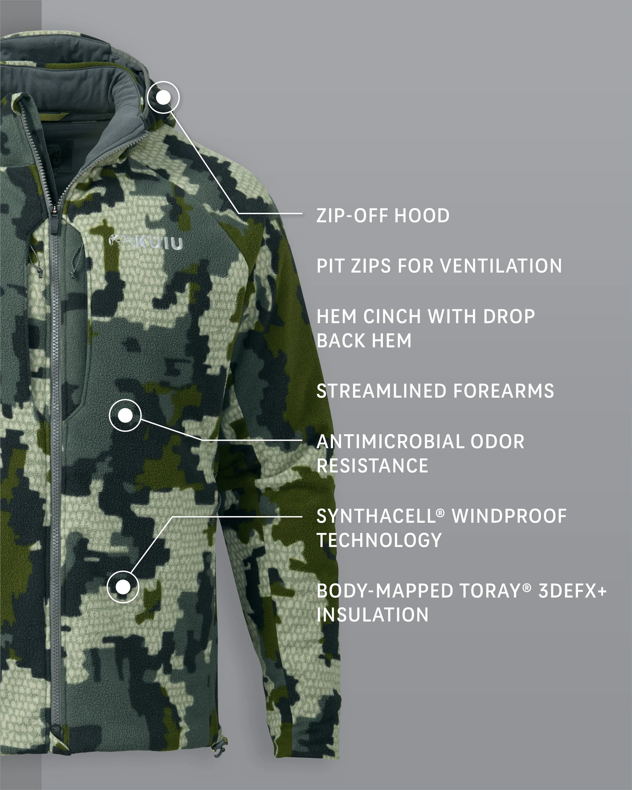 Alternative view of KUIU Proximity Hooded Insulated Jacket | Verde
