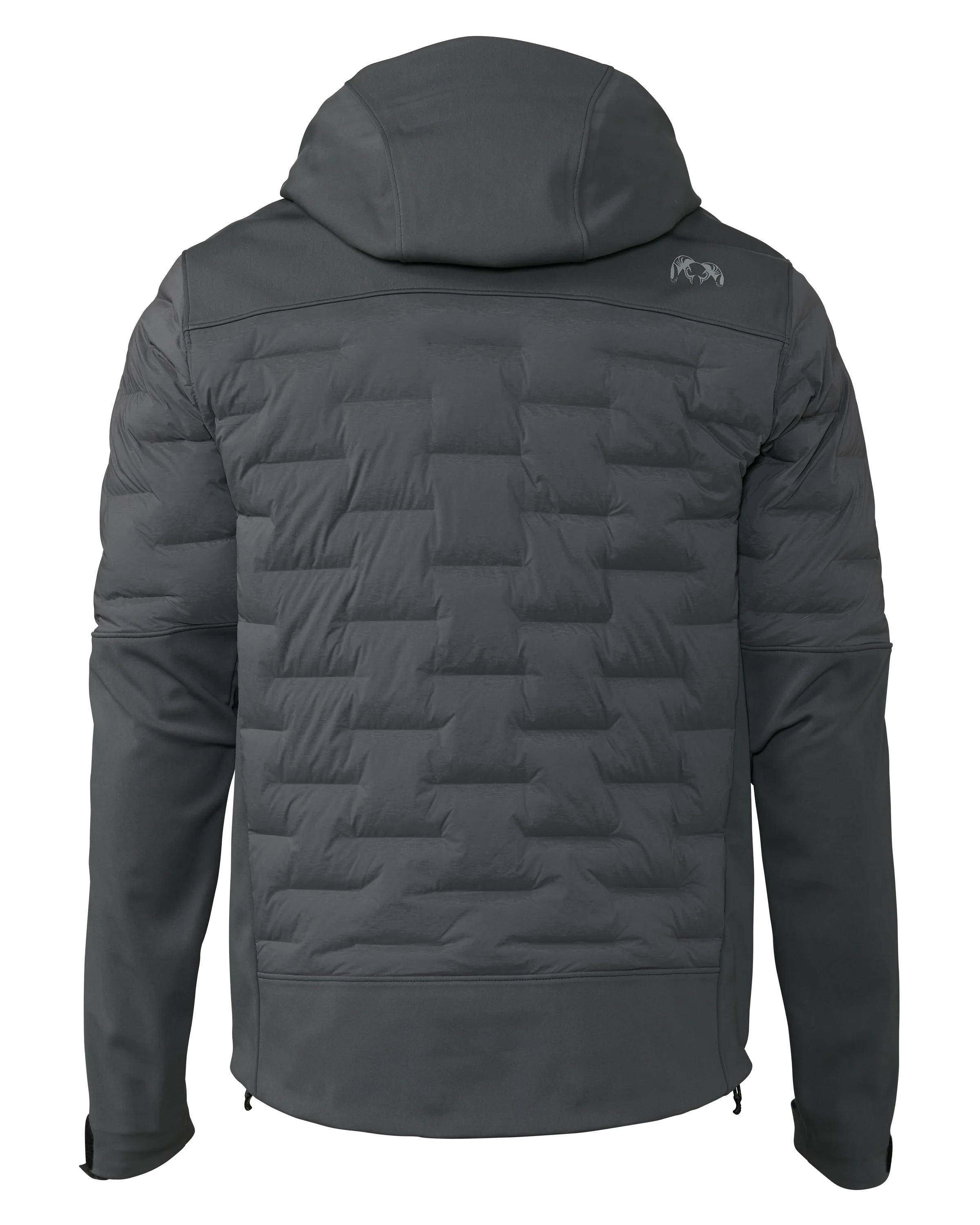 Alternative view of Axis Thermal Hybrid Hooded Jacket | Gunmetal