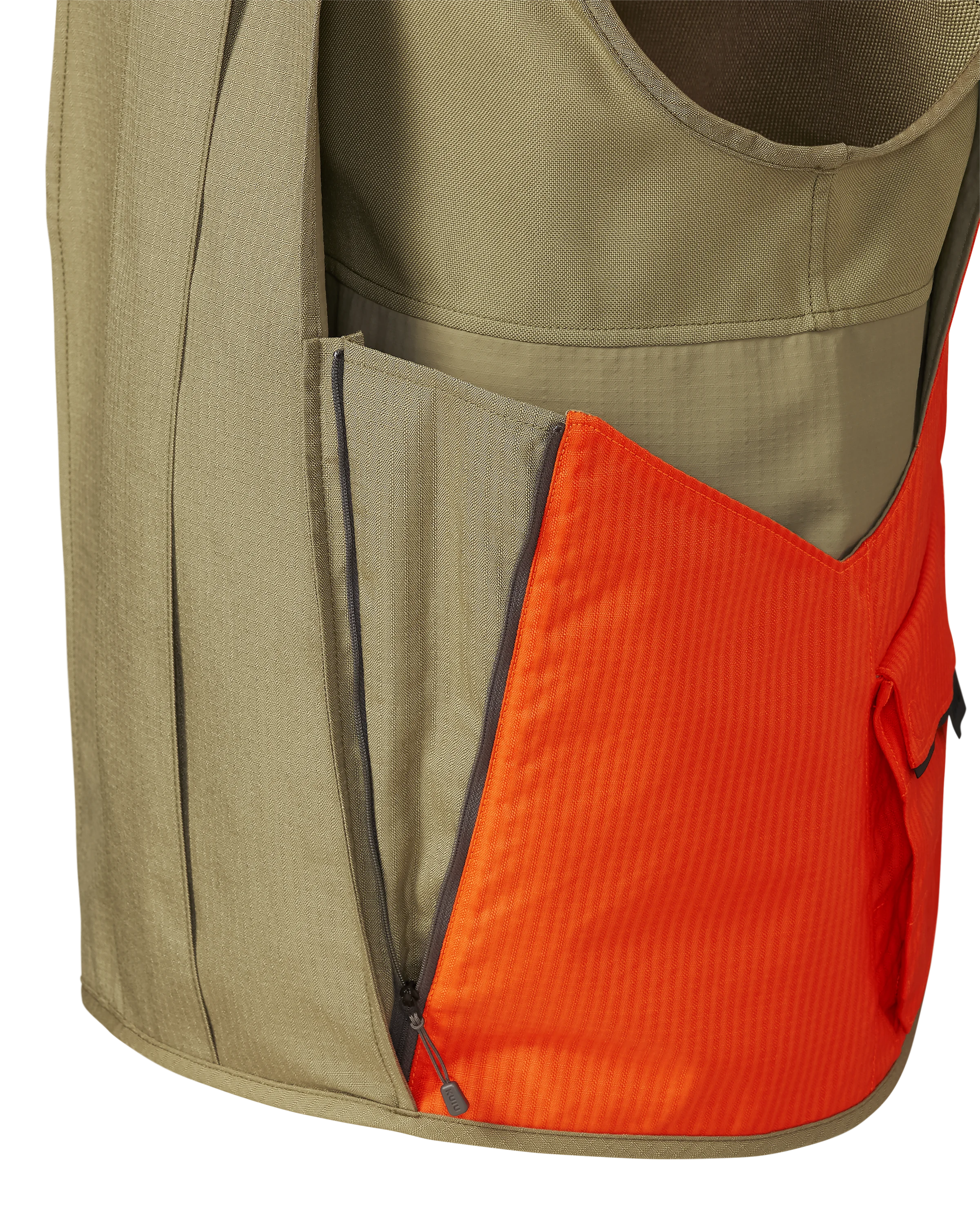 Core Upland Vest | Khaki/Blaze Orange - Image 5