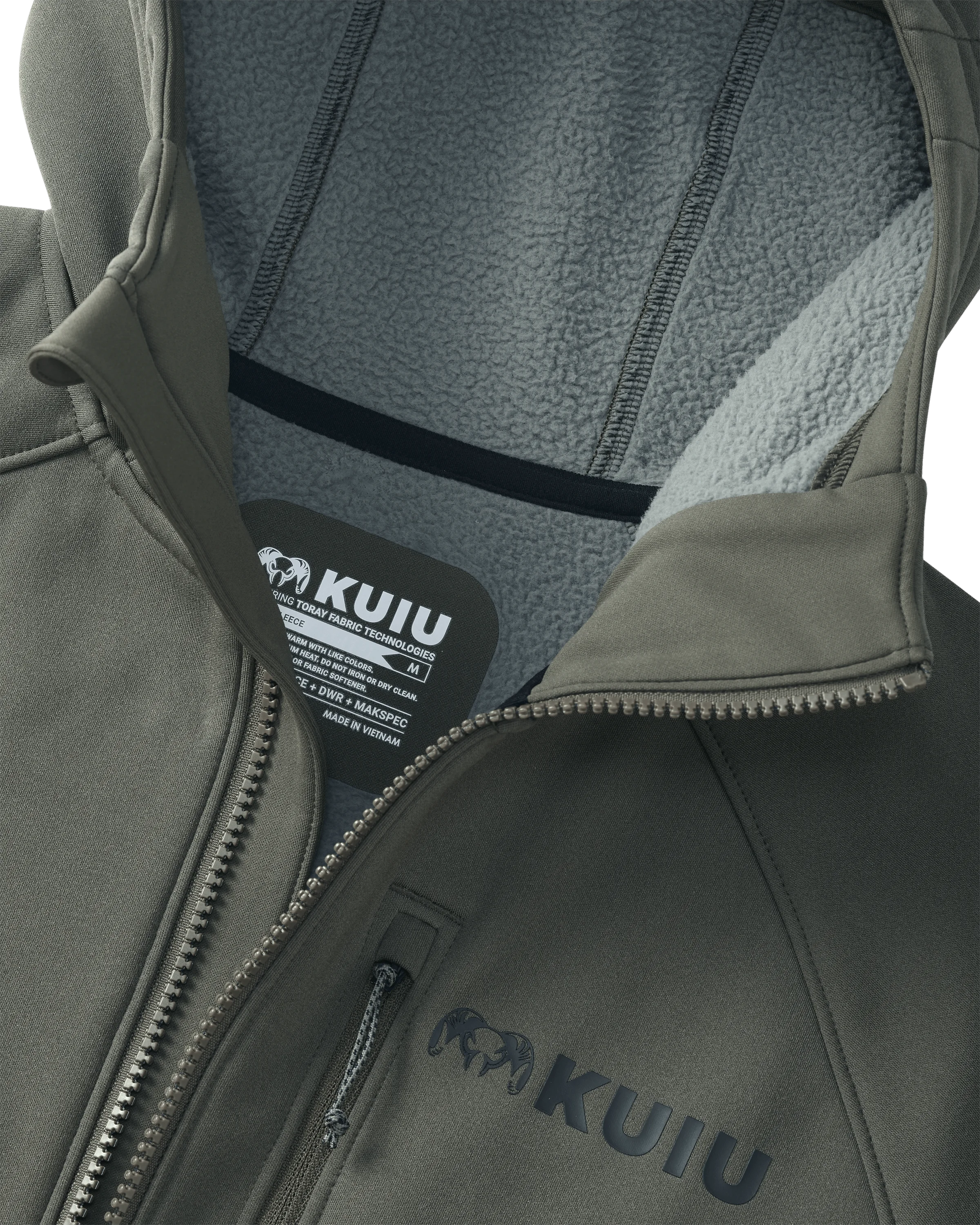 StrongFleece 275 Full Zip Hoodie | Ash - Image 3