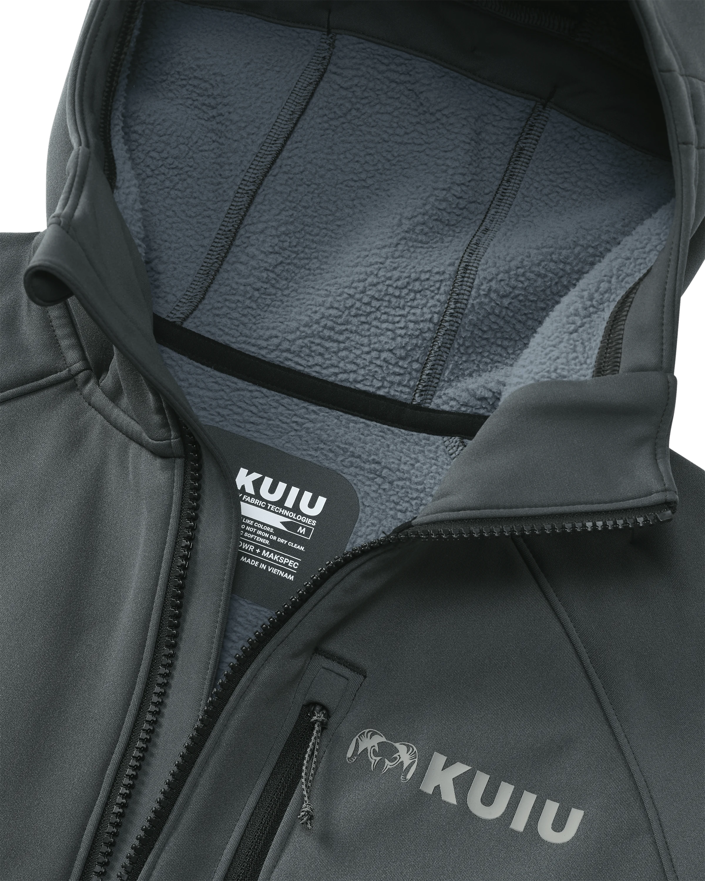 StrongFleece 275 Full Zip Hoodie | Gunmetal - Image 3