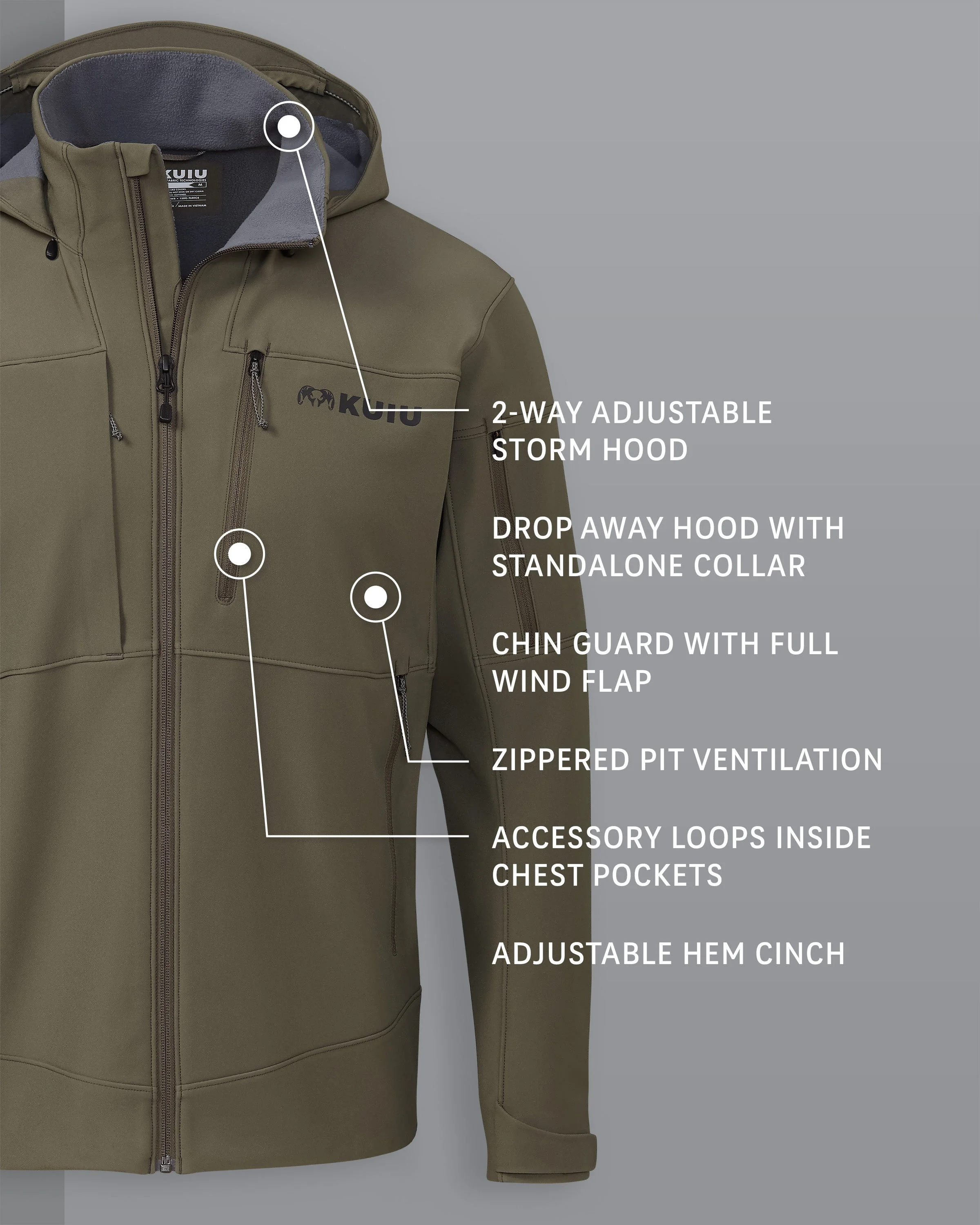Guide PRO Hooded Jacket | Ash - Image 2