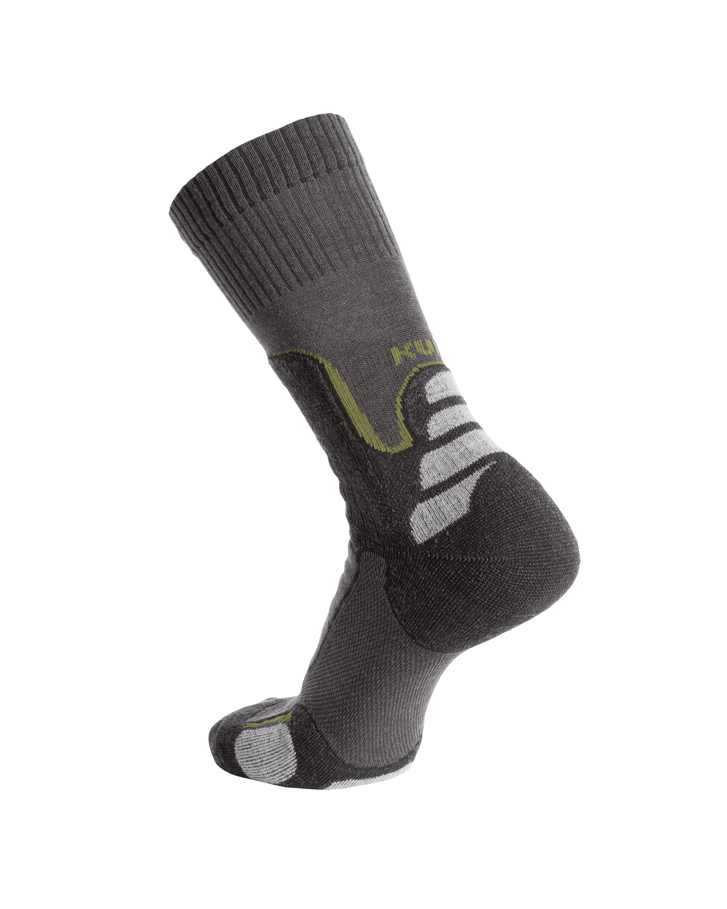 Alternative view of ULTRA Merino Midweight Mountain Sock | Grey Green