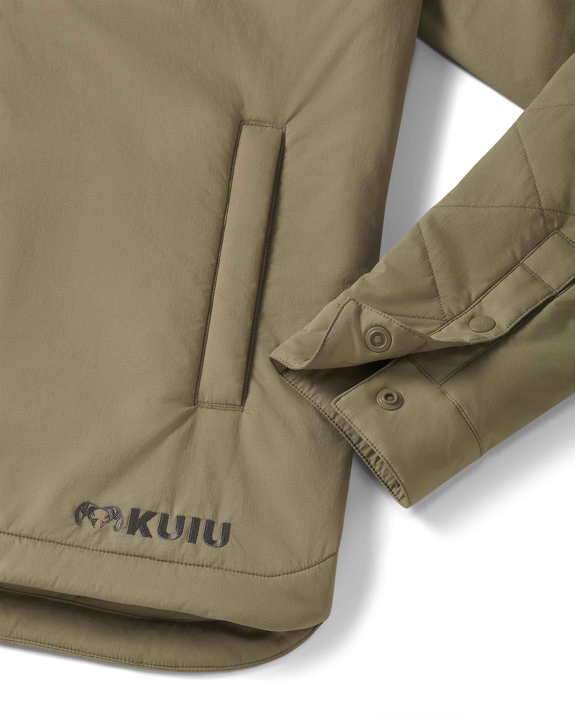 Alternative view of Base Camp Insulated Snap Shirt | Khaki