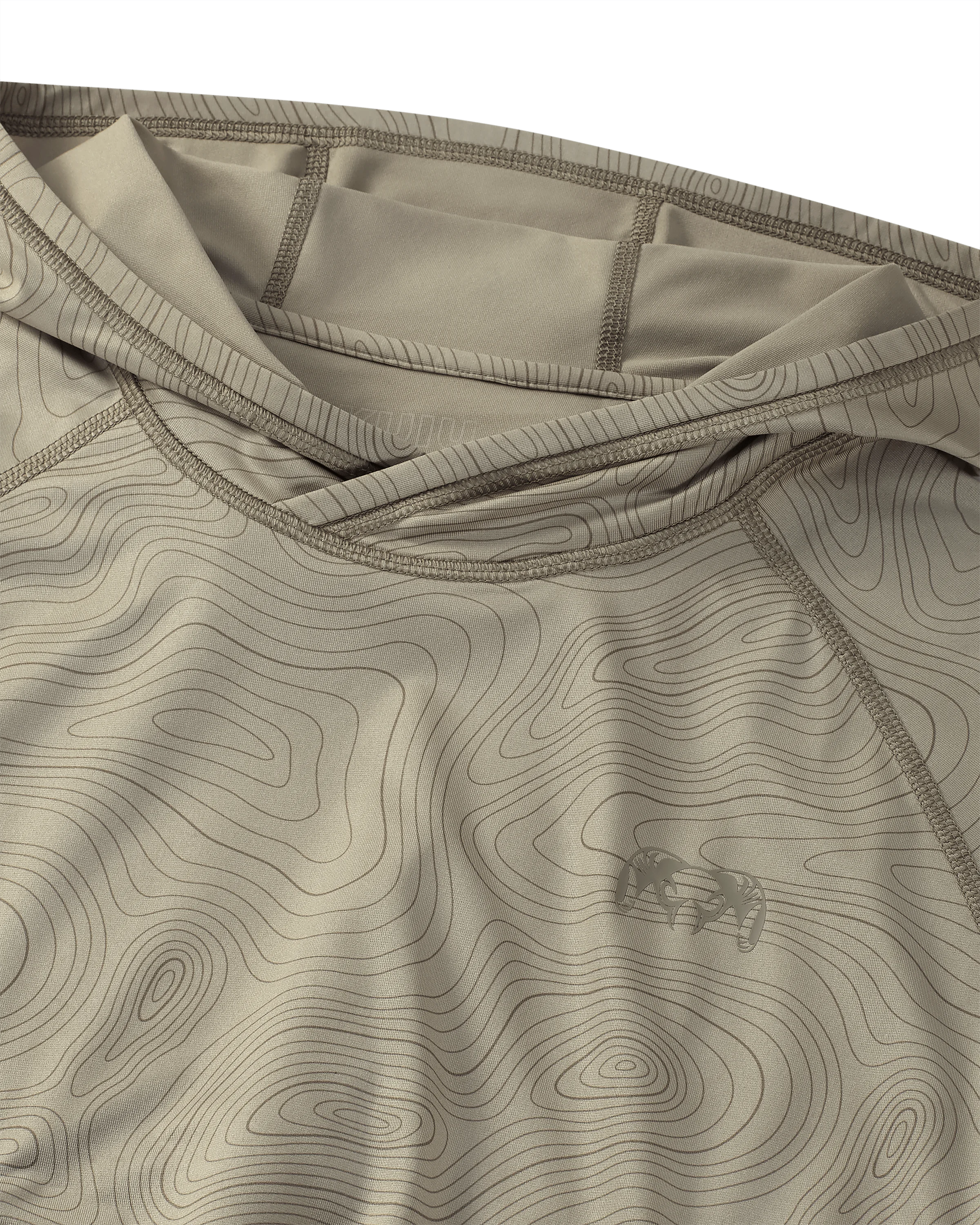 Gila LS Hoodie Topo | Bone Topo Print - Image 3